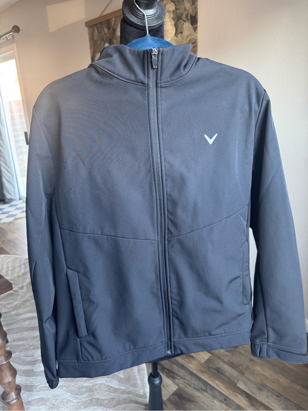 Callaway Black Athletic Jacket with White Logo